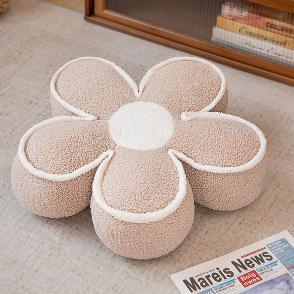 Daisy Bloom Pouf Pillow