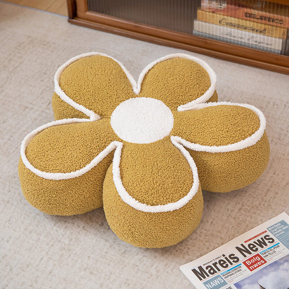 Daisy Bloom Pouf Pillow