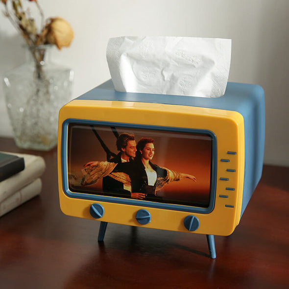 Retro TV Tissue Box