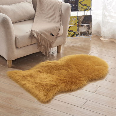 Golden Brown Throw rug