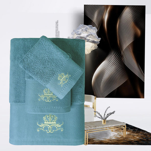 Herald Series Premium Bath Towels ( Set of 3)