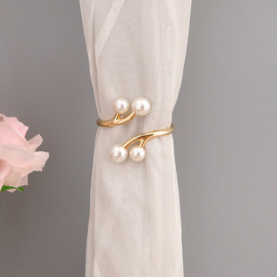 Pearl Series Decorative Curtain Tiebacks (Set of 2)