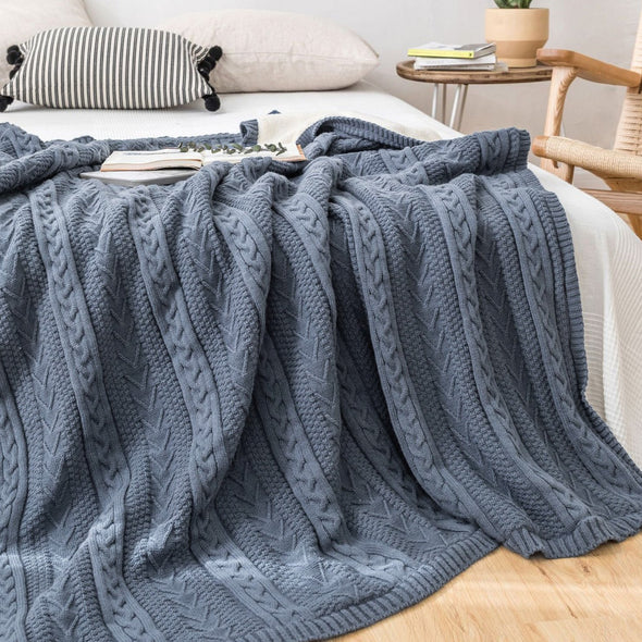 Knitted Throw Blanket