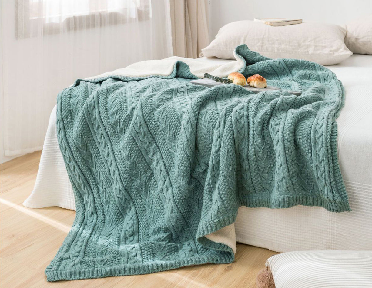 Knitted Throw Blanket – Home and Beyond